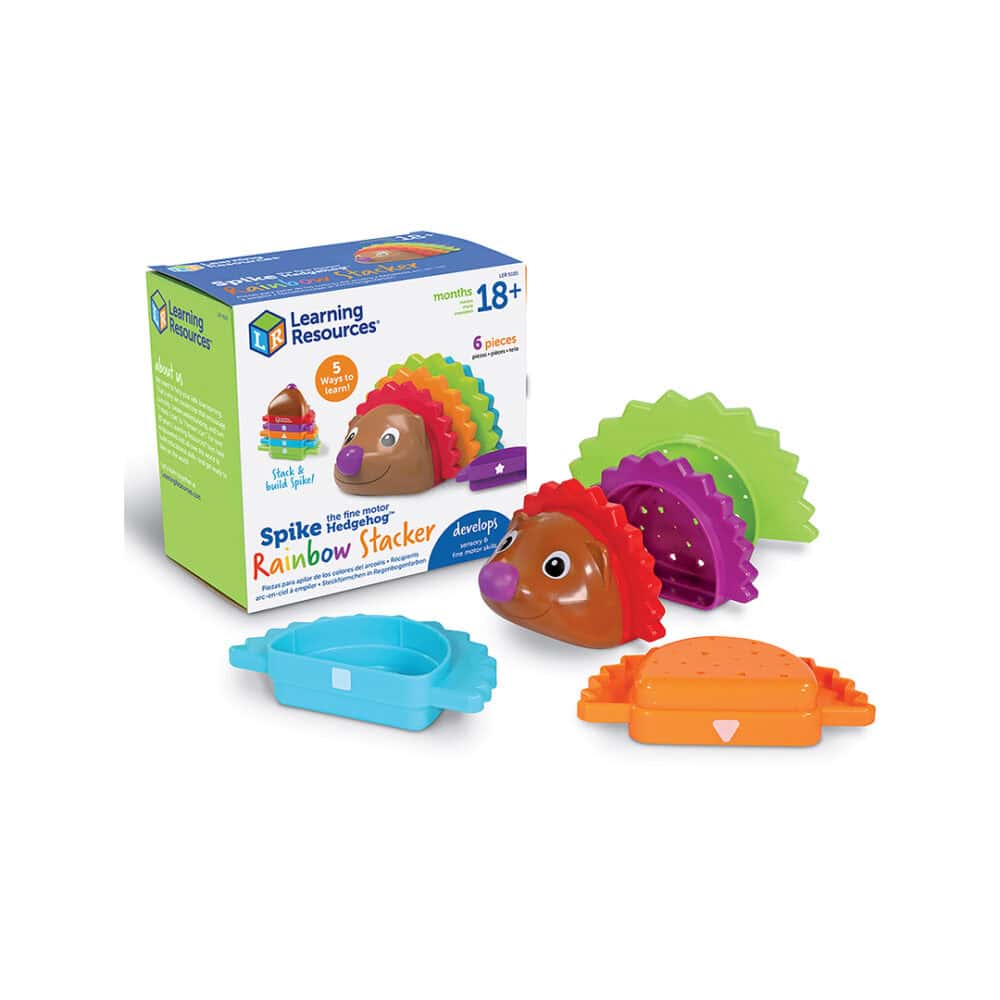 KEMY - jouet, éducation, spike the fine motor hedgehog rainbow stackers